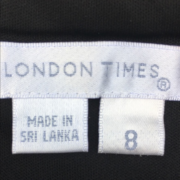 London Times Chevron Women’s Midi Dress - Size 8 - Picture 7 of 8